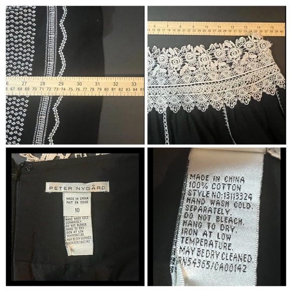 Peter Nygard 3 Piece Outfit Full Lined Skirt 2 Short Sleeve Tops Size M (10-12) - Picture 12 of 13